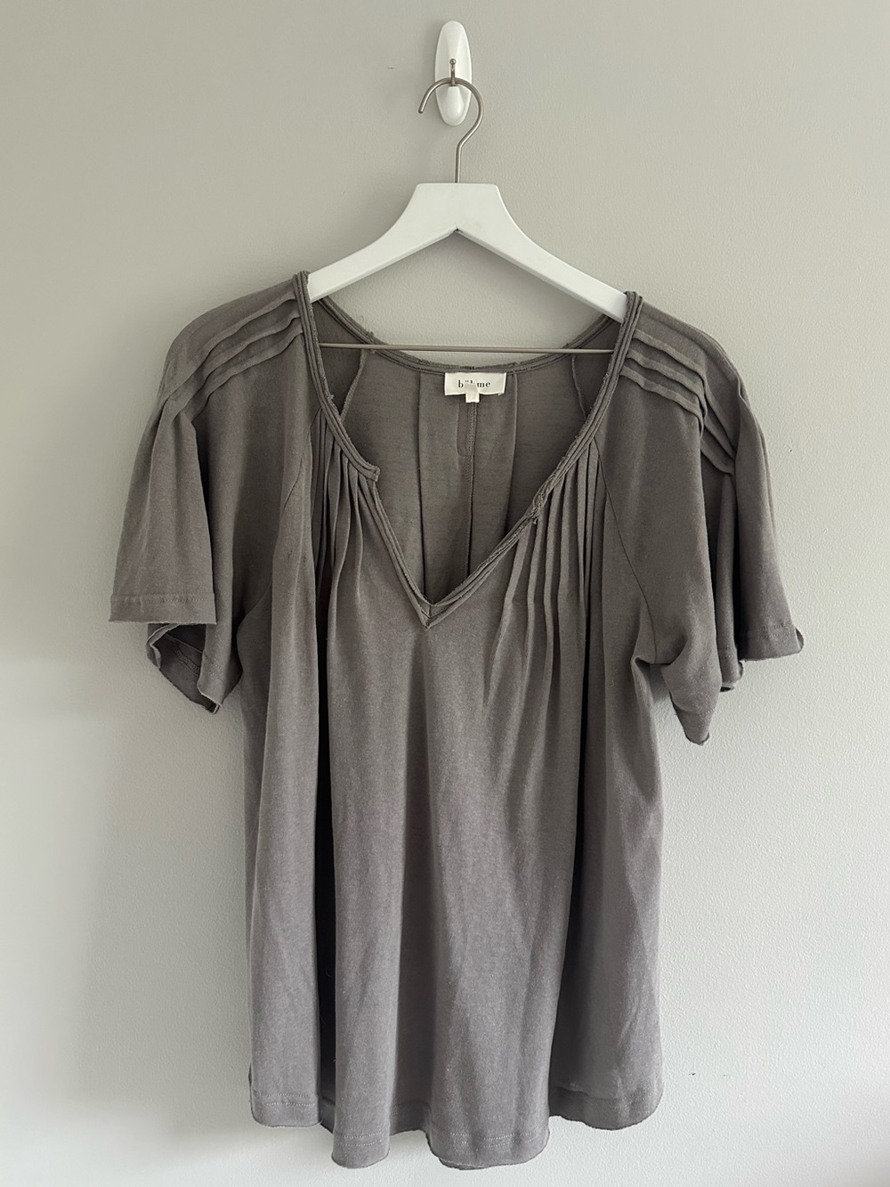 Bohme Gray Short Sleeve Top Size M